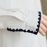 スカラップ刺繍襟長袖シャツ レディース トップス | Doux Belle  | 詳細画像15 