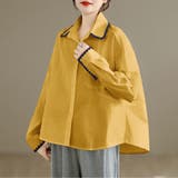 スカラップ刺繍襟長袖シャツ レディース トップス | Doux Belle  | 詳細画像7 