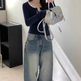 フリルネックレイヤード風長袖トップス レディース トップス | Doux Belle | 詳細画像11