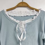 フリルネックレイヤード風長袖トップス レディース トップス | Doux Belle | 詳細画像13