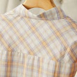 淡色チェック柄ドロップショルダーシャツ レディース トップス | Doux Belle  | 詳細画像11 