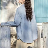 オーバーサイズストライプ長袖シャツ レディース トップス | Doux Belle  | 詳細画像10 