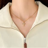 ハーフジップ切替ポケット付き長袖スウェット レディース トップス | Doux Belle  | 詳細画像12 