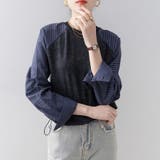 異素材切り替えドロスト長袖プルオーバー レディース トップス | Doux Belle  | 詳細画像9 