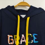 カラフルロゴ刺繍配色パーカー レディース トップス | Doux Belle  | 詳細画像17 
