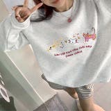 レトロキャットプリントスウェットレディース トップス スウェット | Doux Belle | 詳細画像2