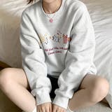 レトロキャットプリントスウェットレディース トップス スウェット | Doux Belle | 詳細画像4