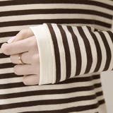 ボーダー柄レイヤード風長袖カットソー レディース トップス | Doux Belle | 詳細画像10