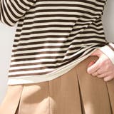 ボーダー柄レイヤード風長袖カットソー レディース トップス | Doux Belle | 詳細画像11