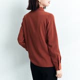 ビッグカラーリボンタイ付きシャツブラウス レディース トップス | Doux Belle | 詳細画像11