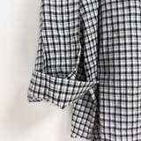 チェック柄オーバーサイズ長袖シャツ レディース トップス | Doux Belle | 詳細画像11