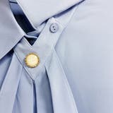 ボウタイ風ビジューボタン長袖ブラウス レディース トップス | Doux Belle | 詳細画像13