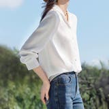ベーシック長袖シャツブラウス レディース トップス | Doux Belle | 詳細画像3