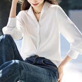 ベーシック長袖シャツブラウス レディース トップス | Doux Belle | 詳細画像6