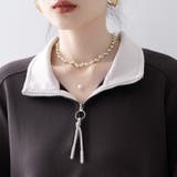 配色カラーハーフジップ長袖スウェットプルオーバー レディース トップス | Doux Belle | 詳細画像11