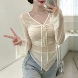 フロントドロストシアー長袖カットソー レディース トップス | Doux Belle | 詳細画像2