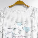 ドット柄&キャットプリントフリル長袖カットソー レディース トップス | Doux Belle | 詳細画像10