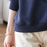 フラワー刺繍クルーネック長袖スウェットプルオーバ レディース トップス | Doux Belle | 詳細画像16