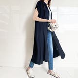 ネイビー | 新作 シャツワンピース ロングワンピース | Doux Belle 