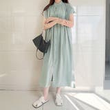 ライトグリーン | 新作 シャツワンピース ロングワンピース | Doux Belle 