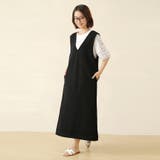 ブラック | オールインワン ワンピース マキシワンピース | Doux Belle 