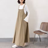 ジャンパースカート ジャンパーワンピース デニムワンピース | Doux Belle  | 詳細画像19 