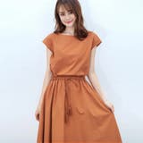 フレアワンピース フレンチスリーブ ロングワンピース | Doux Belle  | 詳細画像28 