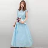 フレアワンピース フレンチスリーブ ロングワンピース | Doux Belle  | 詳細画像29 