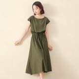 フレアワンピース フレンチスリーブ ロングワンピース | Doux Belle  | 詳細画像7 