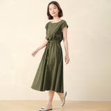 フレアワンピース フレンチスリーブ ロングワンピース | Doux Belle  | 詳細画像11 