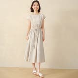 フレアワンピース フレンチスリーブ ロングワンピース | Doux Belle  | 詳細画像15 