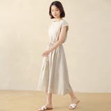 フレアワンピース フレンチスリーブ ロングワンピース | Doux Belle  | 詳細画像16 