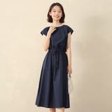 フレアワンピース フレンチスリーブ ロングワンピース | Doux Belle  | 詳細画像19 