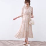 マキシワンピース ロングワンピース シフォンワンピース 花柄 Vネック | Doux Belle | 詳細画像36