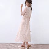 マキシワンピース ロングワンピース シフォンワンピース 花柄 Vネック | Doux Belle | 詳細画像37