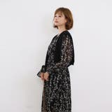 マキシワンピース ロングワンピース シフォンワンピース 花柄 Vネック | Doux Belle | 詳細画像29