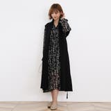 マキシワンピース ロングワンピース シフォンワンピース 花柄 Vネック | Doux Belle | 詳細画像33