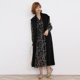 マキシワンピース ロングワンピース シフォンワンピース 花柄 Vネック | Doux Belle | 詳細画像35