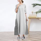 グレー | レディース ワンピース ロング丈 | Doux Belle 