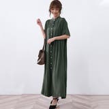 セージグリーン | ワンピース ロング丈 ロングわんぴ | Doux Belle 