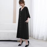 ワンピース ロング丈 半袖  vネック ボタン ゆったり | Doux Belle  | 詳細画像21 