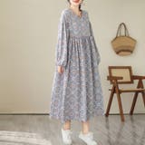 ワンピース 半袖 ロングワンピ エスニック フレアワンピース | Doux Belle | 詳細画像23