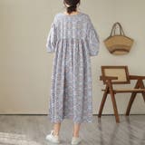 ワンピース 半袖 ロングワンピ エスニック フレアワンピース | Doux Belle | 詳細画像25