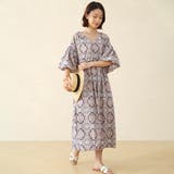 ワンピース 半袖 ロングワンピ エスニック フレアワンピース | Doux Belle | 詳細画像6