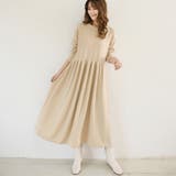 ワンピース 長袖 ロングワンピ フレア 丸襟 | Doux Belle | 詳細画像4
