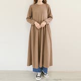 ワンピース 長袖 ロングワンピ フレア 丸襟 | Doux Belle | 詳細画像11