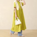 コットン100％マキシワンピース ロング丈 半袖 | Doux Belle  | 詳細画像1 