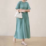 コットン100％マキシワンピース ロング丈 半袖 | Doux Belle  | 詳細画像10 