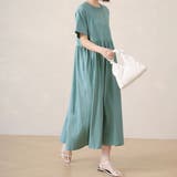 コットン100％マキシワンピース ロング丈 半袖 | Doux Belle  | 詳細画像12 