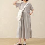 コットン100％マキシワンピース ロング丈 半袖 | Doux Belle  | 詳細画像7 